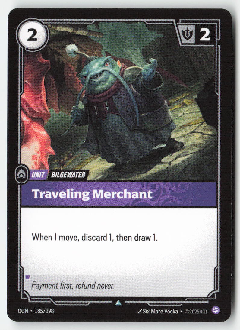 Traveling Merchant #185/298 - Origins - Riftbound - Uncommon - Lightly Played