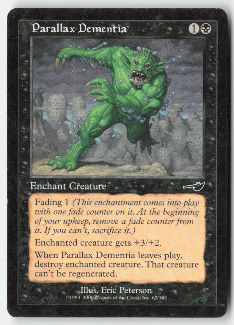 Parallax Dementia NEM 62 Common Moderately Played