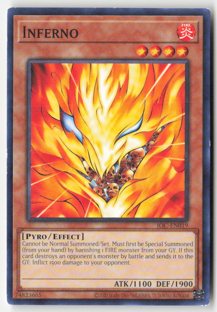 Inferno (25th Anniversary) IOC-EN019 Unlimited Common Moderately Played, Front