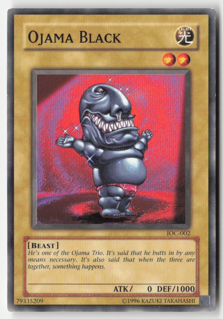 Ojama Black IOC-002 Unlimited Common Moderately Played