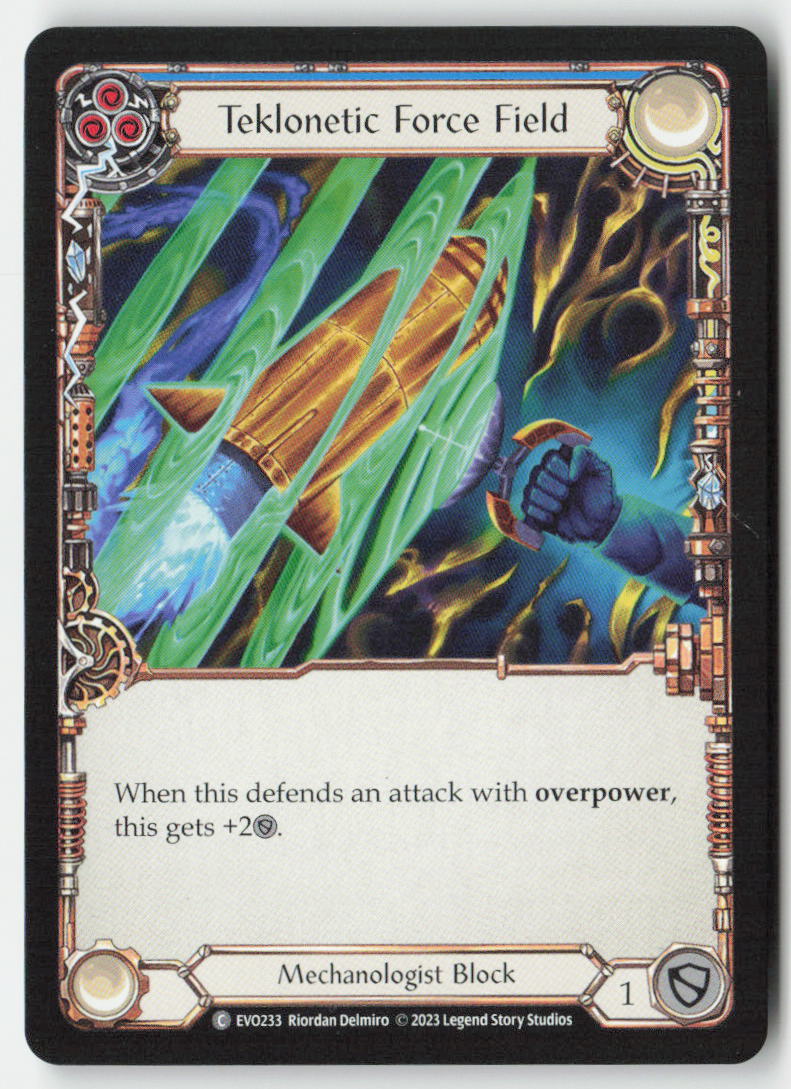 Teklonetic Force Field (Blue) #EVO233 - Bright Lights - Flesh and Blood - Common - Near Mint
