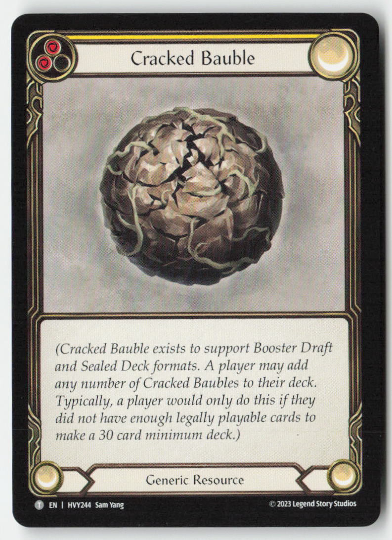 Cracked Bauble #HVY244 - Heavy Hitters - Flesh and Blood - Token - Near Mint, Front