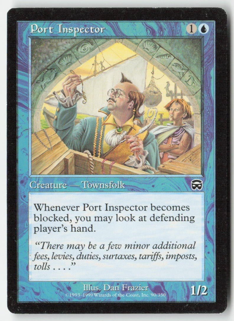 Port Inspector MMQ 90 Common Moderately Played, Front