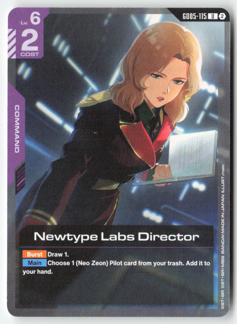 Newtype Labs Director GD05-115 Uncommon Normal Lightly Played