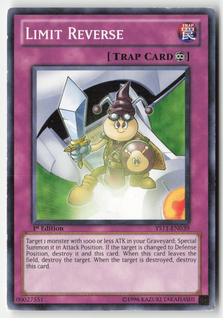 Limit Reverse YS11-EN039 1st Edition Common Moderately Played, Front