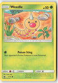 Weedle 1/111 Regular Crimson Invasion Moderately Played