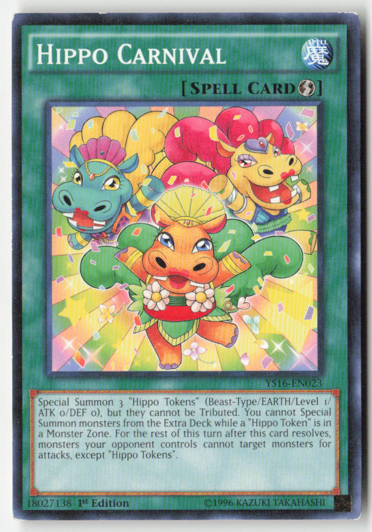 Hippo Carnival YS16-EN023 1st Edition Common Moderately Played