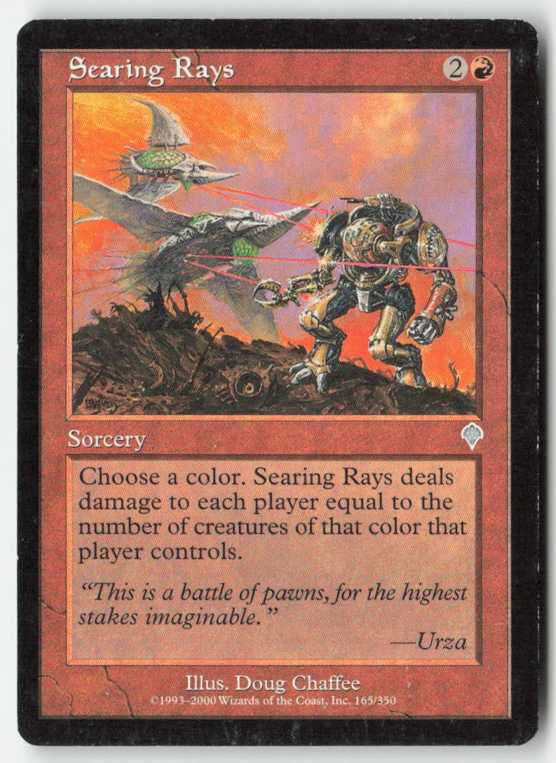 Searing Rays INV 165 Uncommon Moderately Played, Front