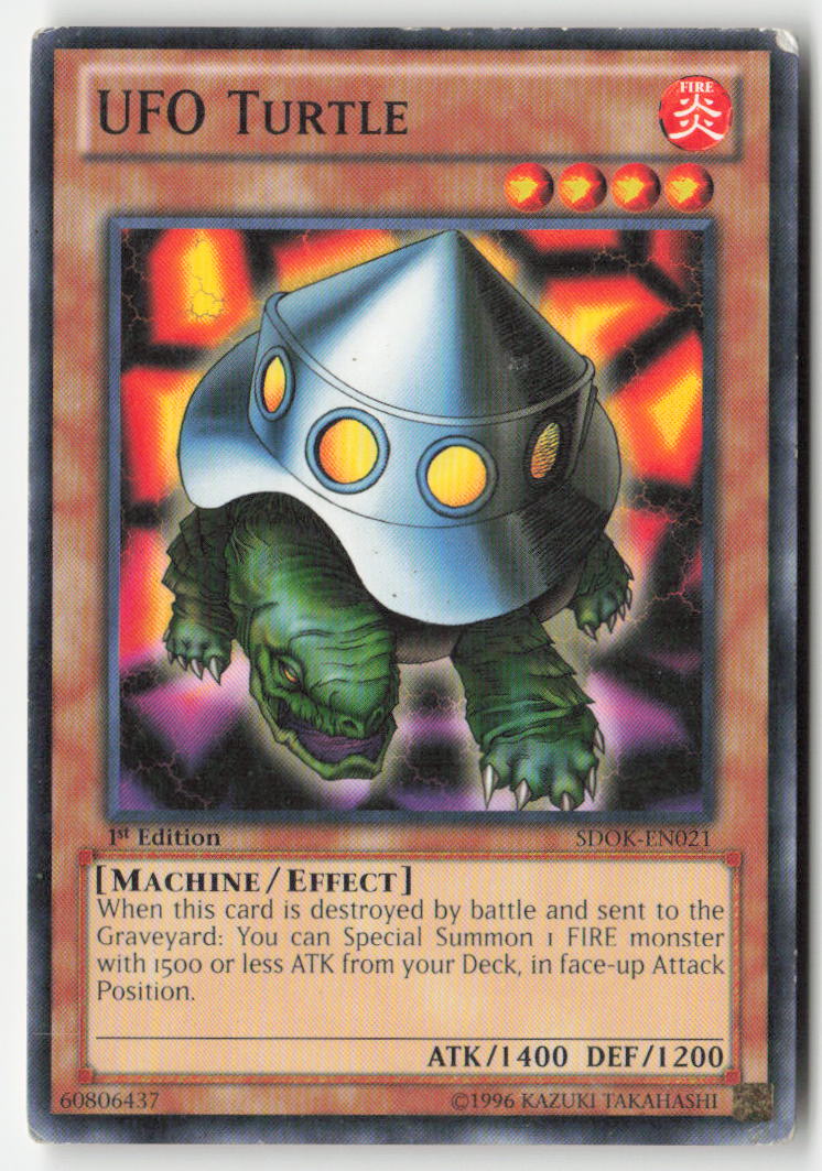 UFO Turtle SDOK-EN021 1st Edition Common Moderately Played, Front