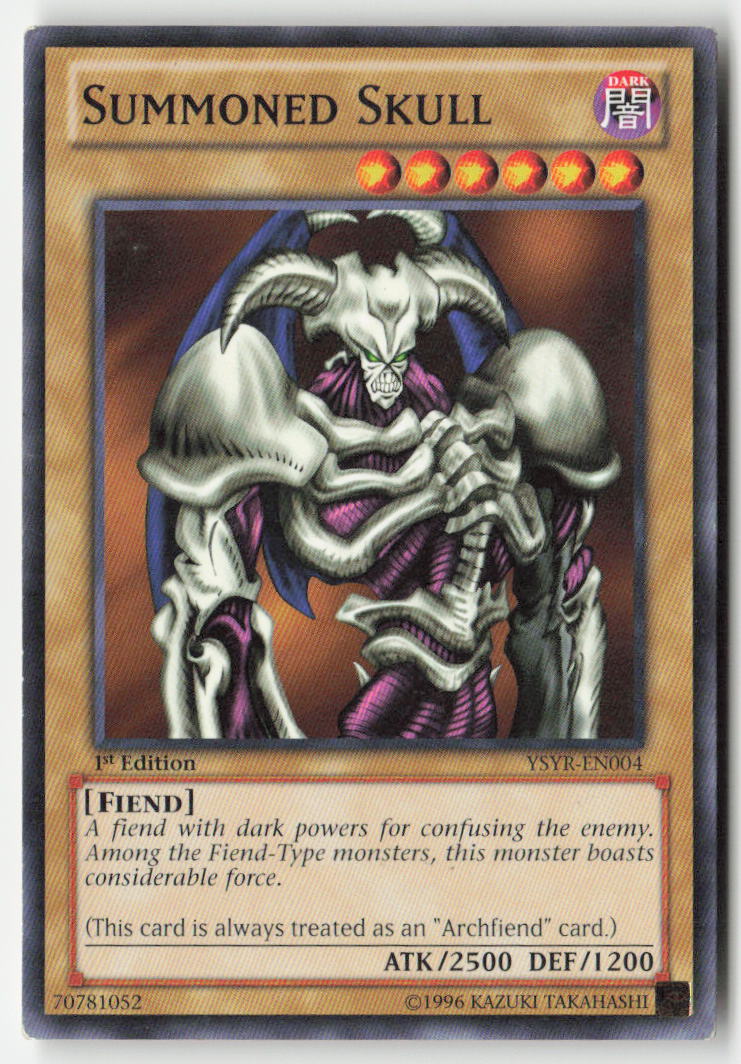 Summoned Skull YSYR-EN004 1st Edition Common Moderately Played