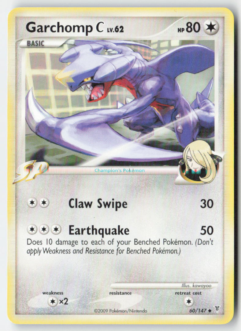 Garchomp C 60/147 Regular Supreme Victors Moderately Played