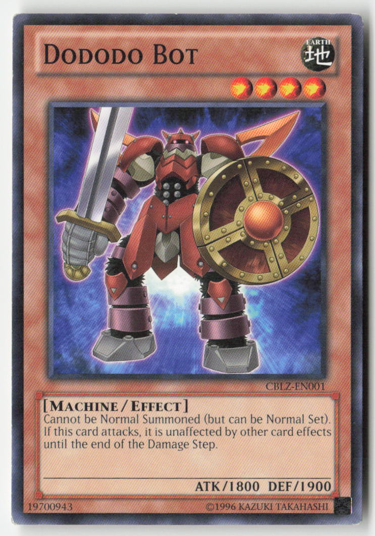 Dododo Bot CBLZ-EN001 Unlimited Common Moderately Played, Front