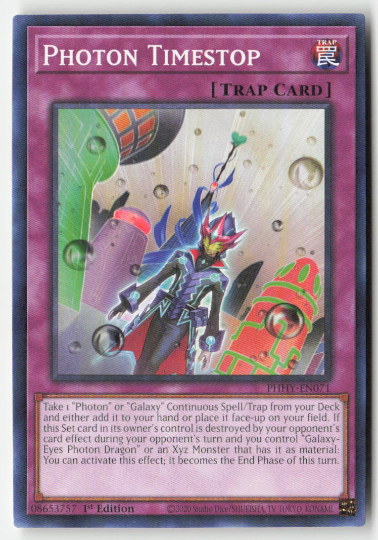 Photon Timestop PHHY-EN071 1st Edition Common Moderately Played, Front