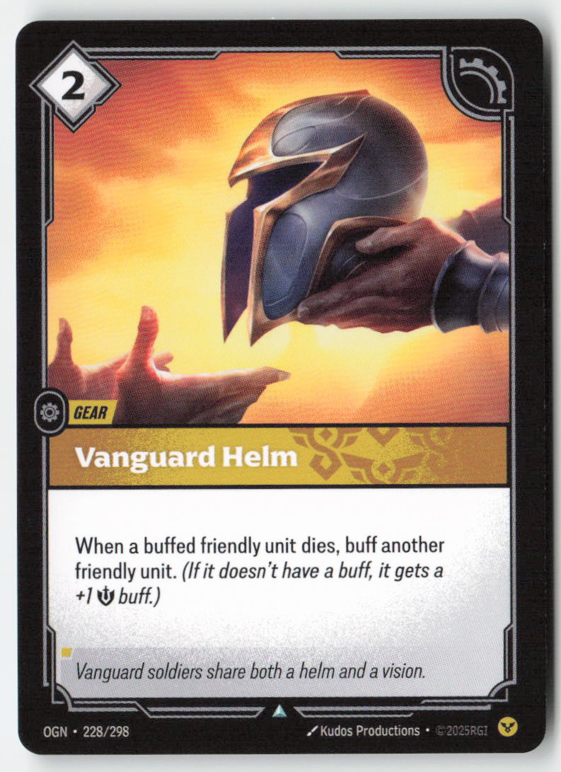 Vanguard Helm #228/298 - Origins - Riftbound - Uncommon - Lightly Played