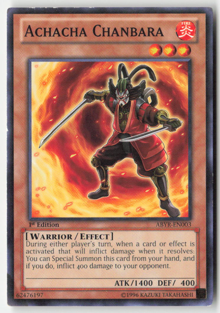 Achacha Chanbara ABYR-EN003 1st Edition Common Moderately Played