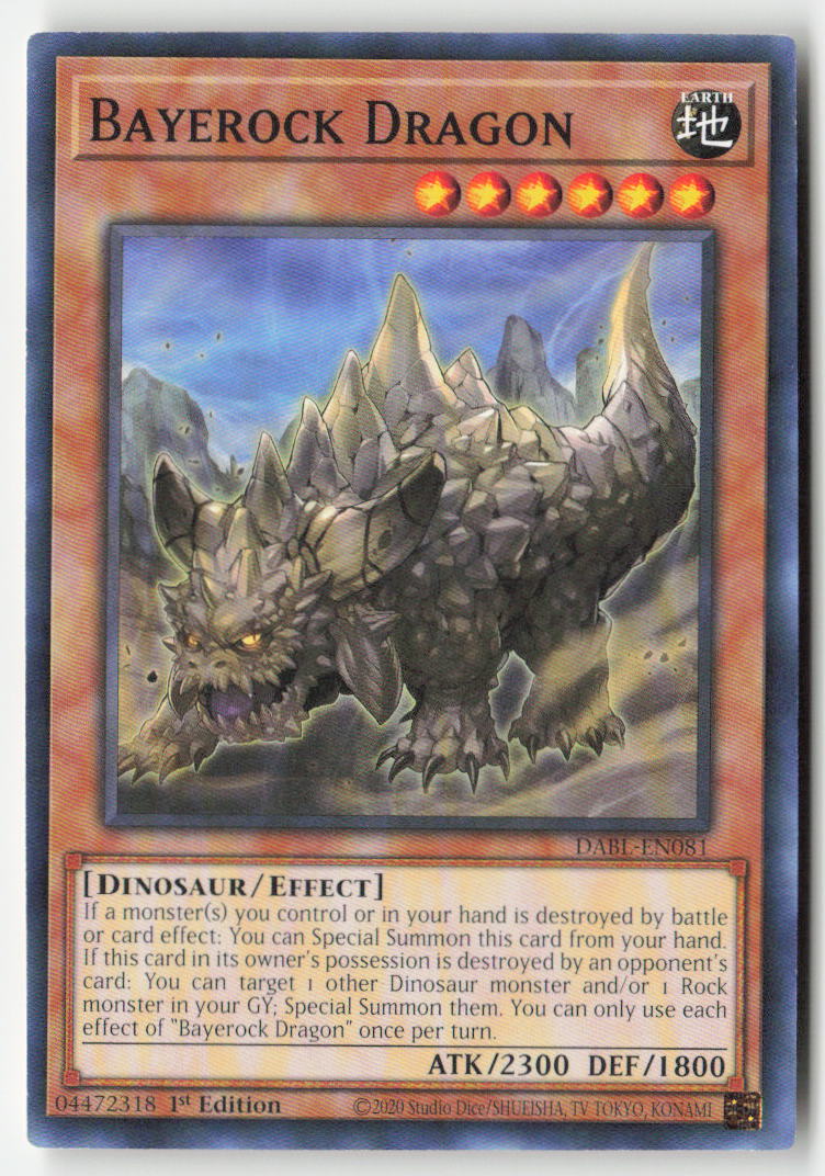 Bayerock Dragon DABL-EN081 1st Edition Common Moderately Played, Front