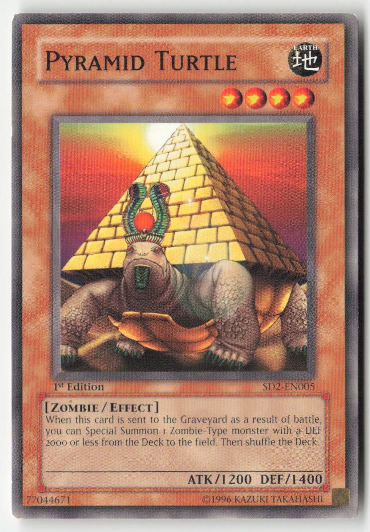 Pyramid Turtle SD2-EN005 1st Edition Common Moderately Played