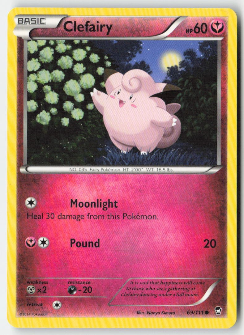 Clefairy 69/111 Regular Furious Fists Moderately Played