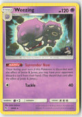 Weezing 29/68 Regular Hidden Fates Moderately Played