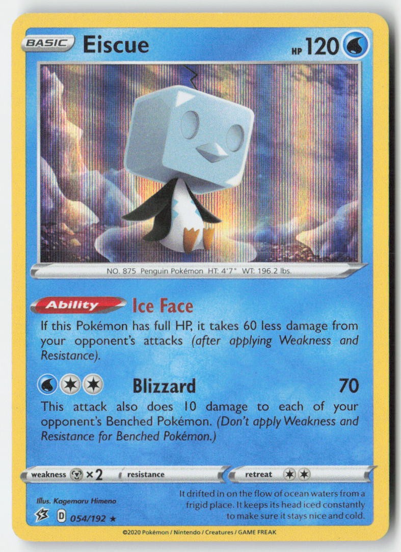 Eiscue 54/192 Holo Rebel Clash Moderately Played