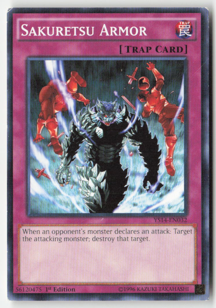 Sakuretsu Armor YS14-EN032 1st Edition Common Moderately Played, Front