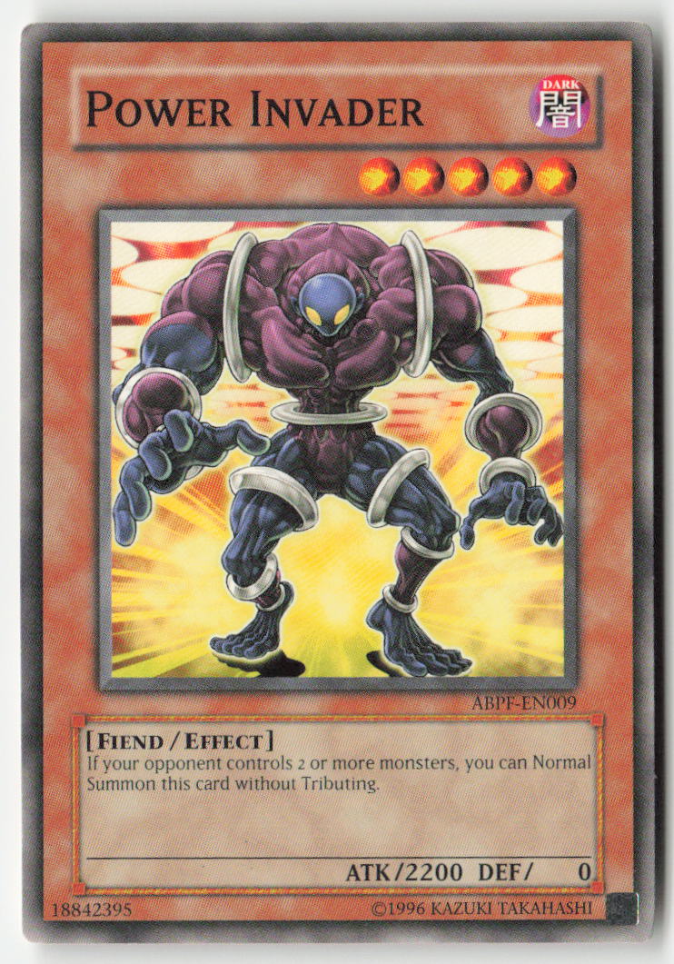 Power Invader ABPF-EN009 Unlimited Common Moderately Played, Front