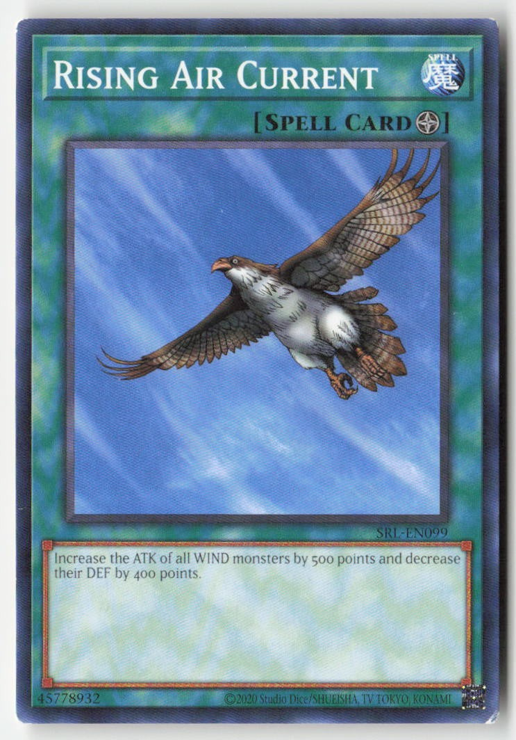 Rising Air Current (25th Anniversary) SRL-EN099 Unlimited Common Moderately Played