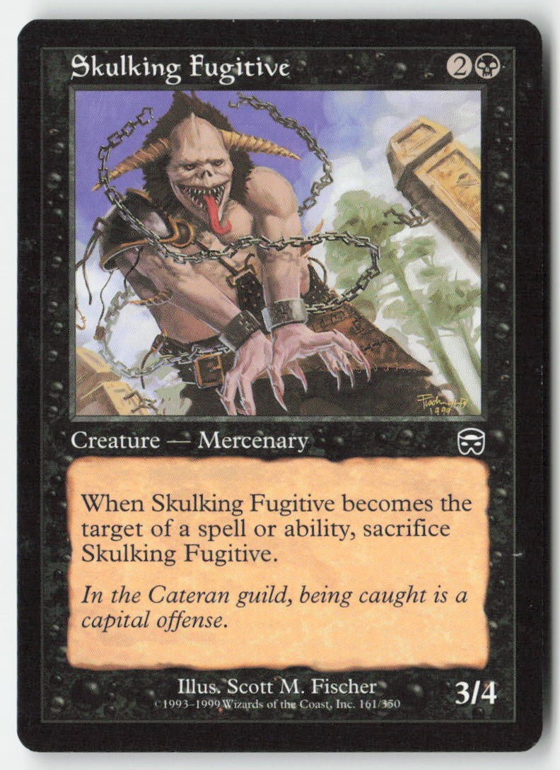 Skulking Fugitive MMQ 161 Common Moderately Played, Front