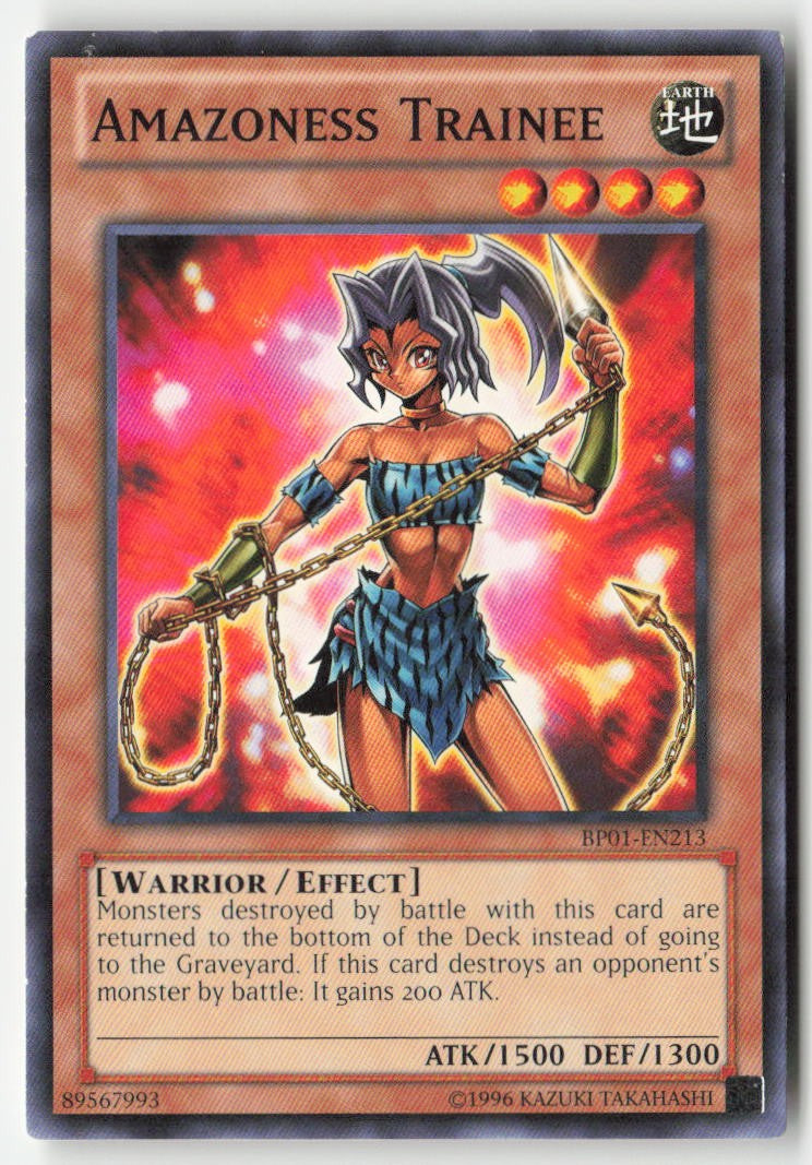 Amazoness Trainee BP01-EN213 Unlimited Common Moderately Played