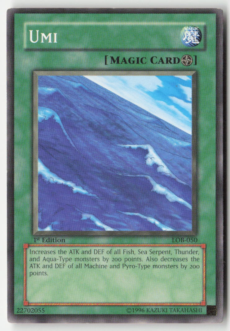 Umi LOB-050 1st Edition Common Moderately Played, Front