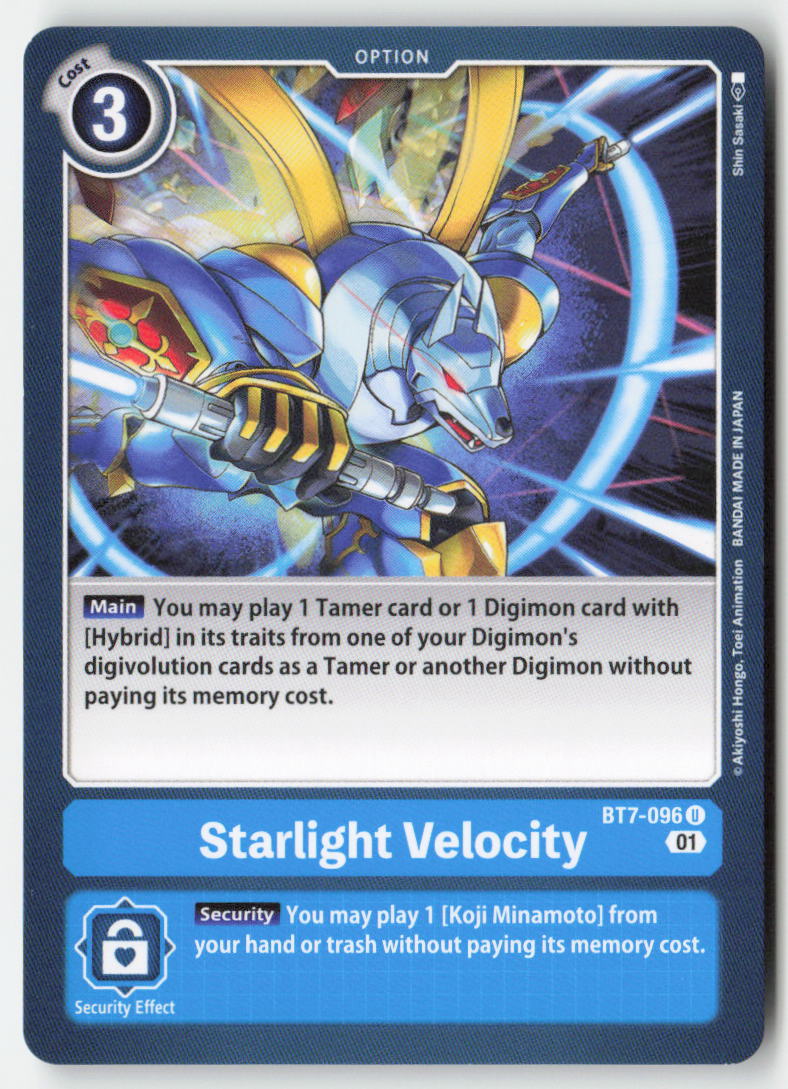 Starlight Velocity BT7-096 Normal Uncommon Near Mint