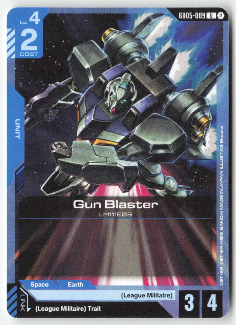 Gun Blaster GD05-009 Uncommon Normal Lightly Played
