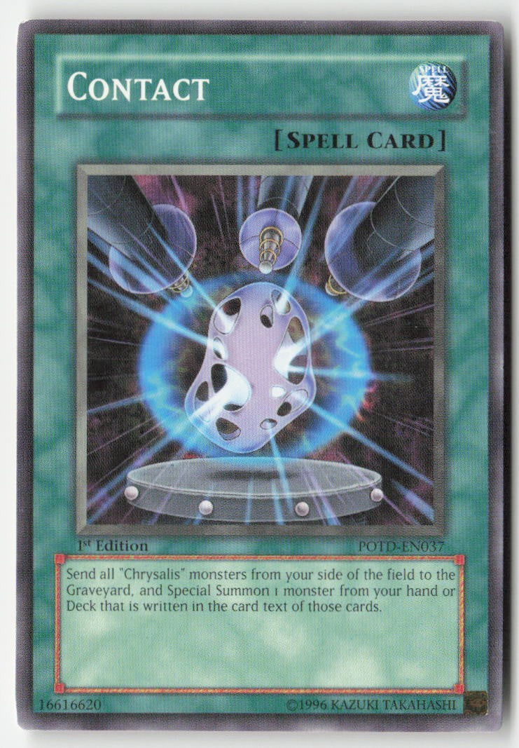 Contact POTD-EN037 1st Edition Common Moderately Played, Front