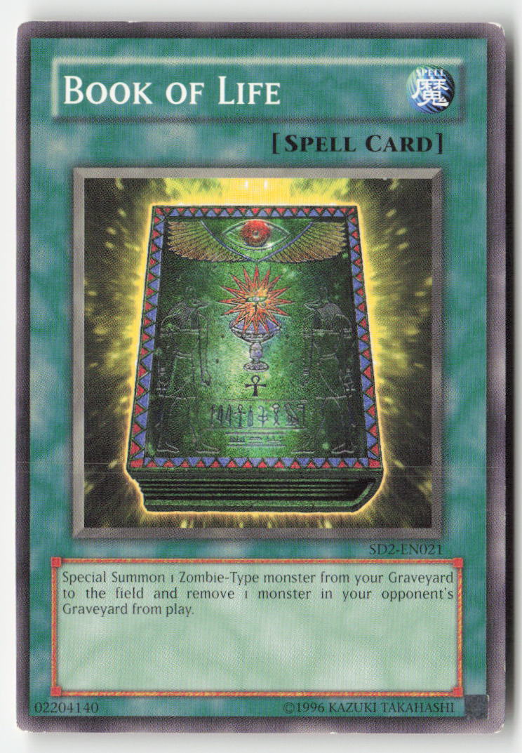 Book of Life SD2-EN021 Unlimited Common Moderately Played