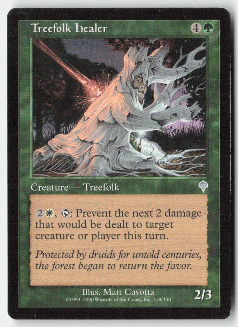 Treefolk Healer INV 218 Uncommon Moderately Played