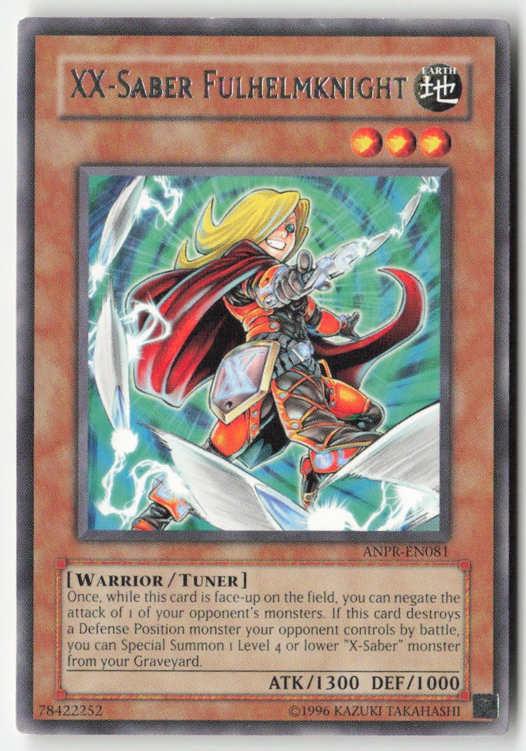 XX-Saber Fulhelmknight ANPR-EN081 Unlimited Rare Moderately Played