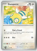 Dunsparce 156/193 Regular Paldea Evolved Moderately Played