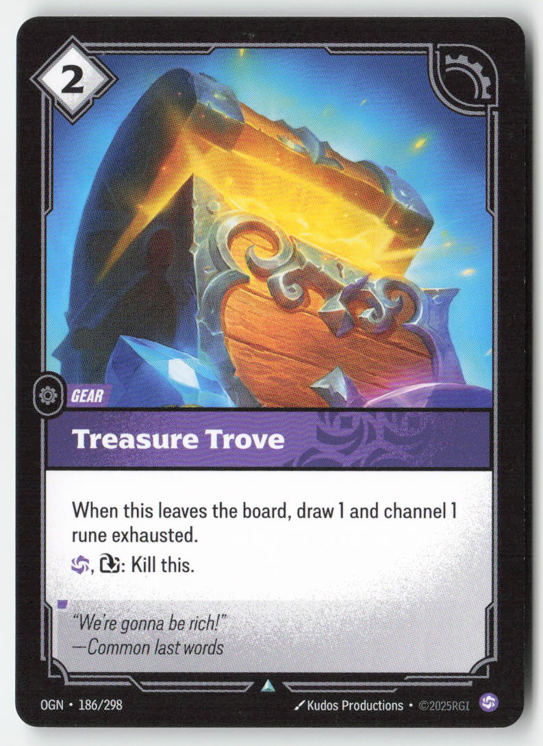 Treasure Trove #186/298 - Origins - Riftbound - Uncommon - Lightly Played