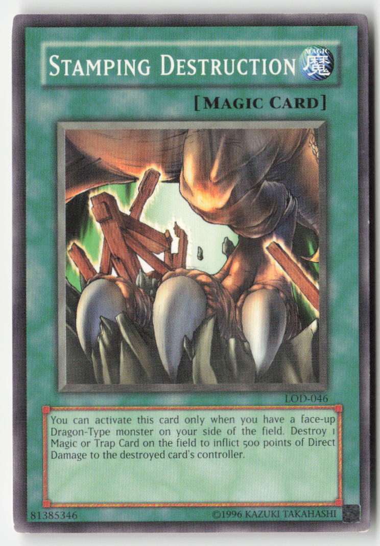 Stamping Destruction LOD-046 Unlimited Common Moderately Played, Front