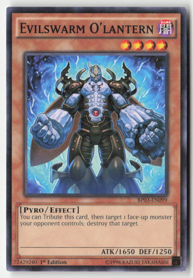 Evilswarm O'lantern BP03-EN099 1st Edition Common Moderately Played