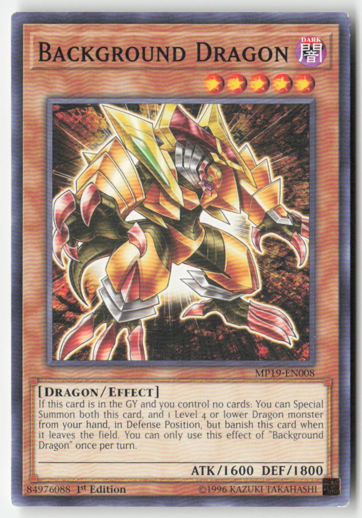 Background Dragon MP19-EN008 1st Edition Common Moderately Played