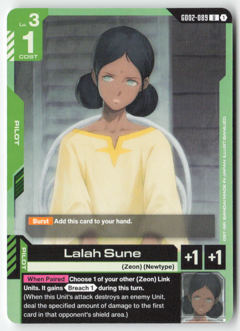 Lalah Sune GD02-089 Uncommon Normal Lightly Played