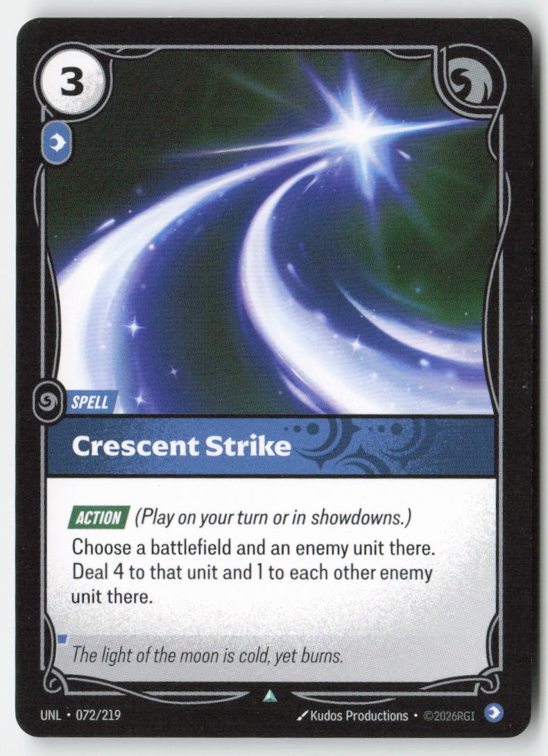 Crescent Strike #072/219 - Unleashed - Riftbound - Uncommon - Lightly Played