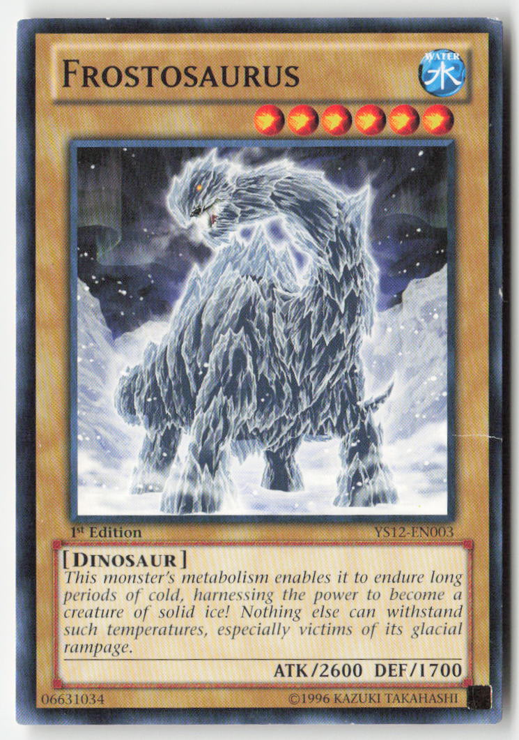 Frostosaurus YS12-EN003 1st Edition Common Moderately Played, Front