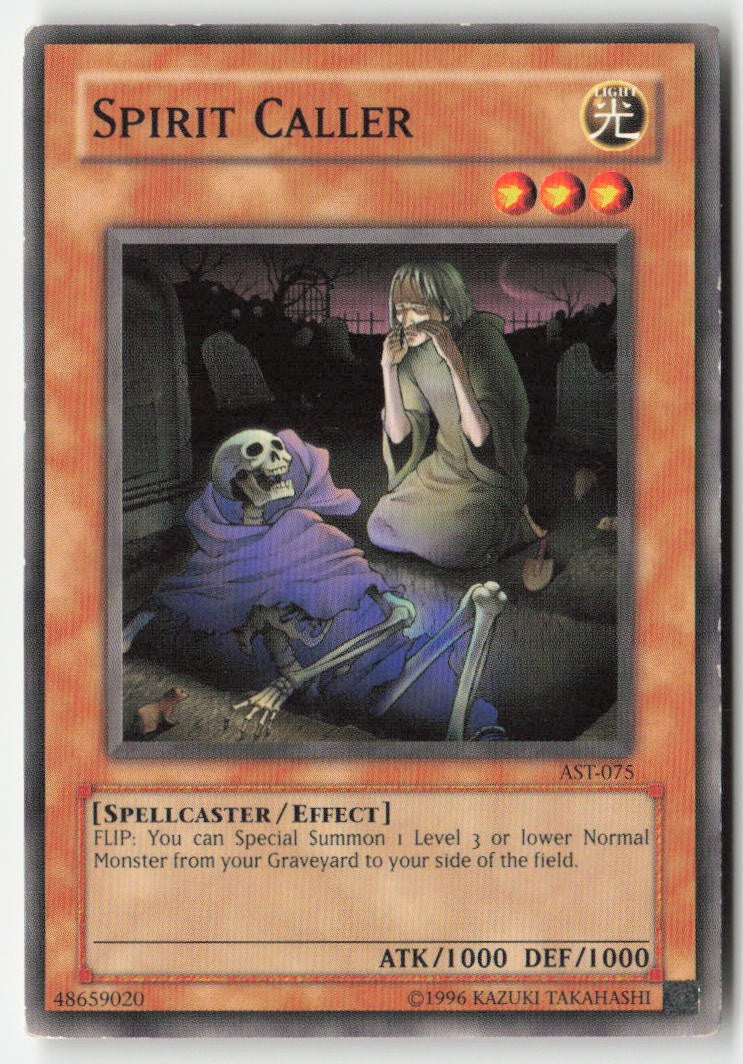 Spirit Caller AST-075 Unlimited Common Moderately Played, Front