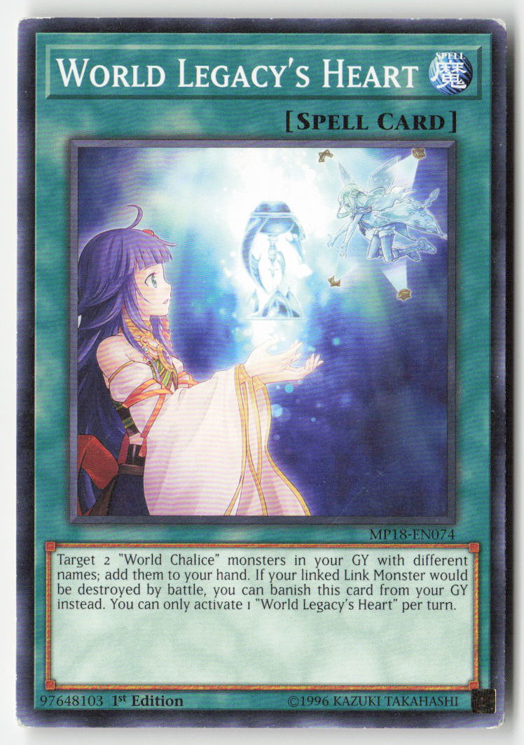 World Legacy's Heart MP18-EN074 1st Edition Common Moderately Played