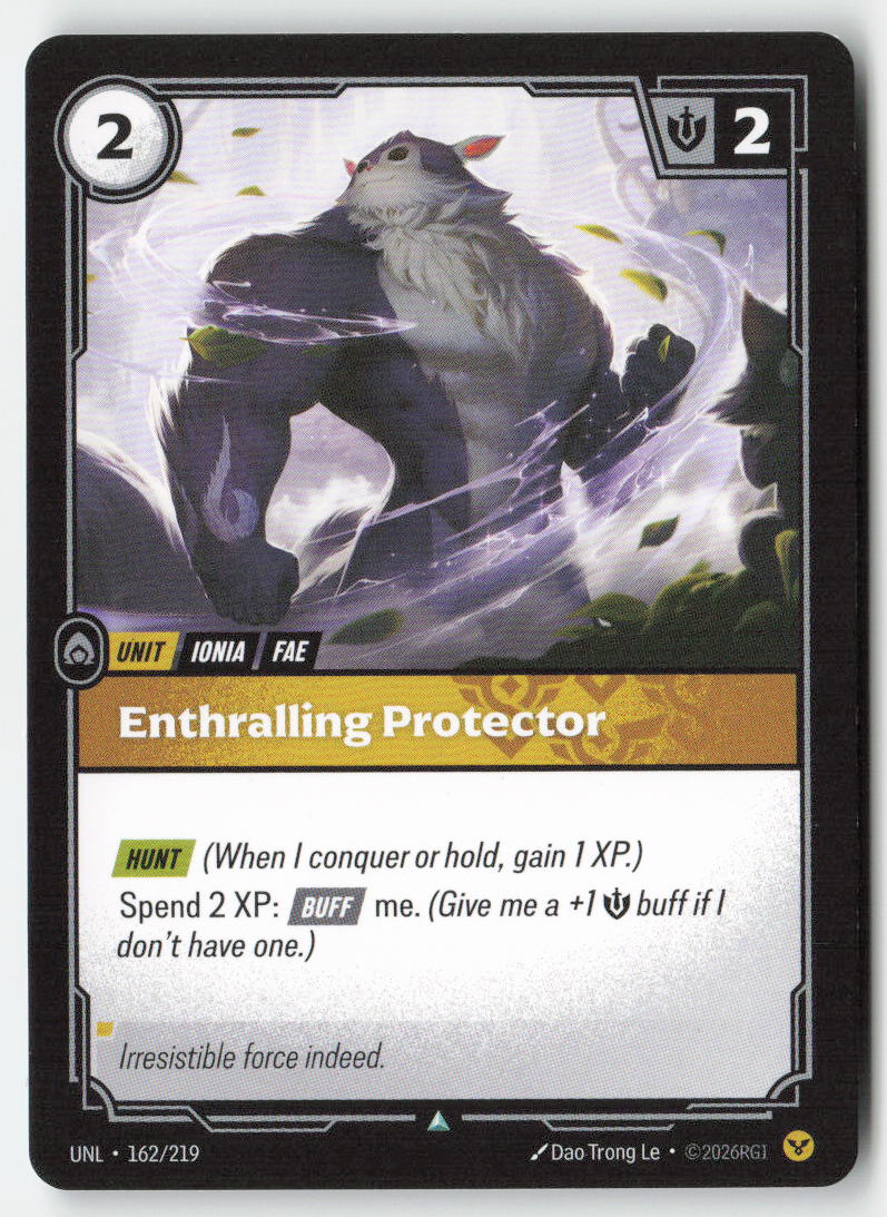 Enthralling Protector #162/219 - Unleashed - Riftbound - Uncommon - Lightly Played