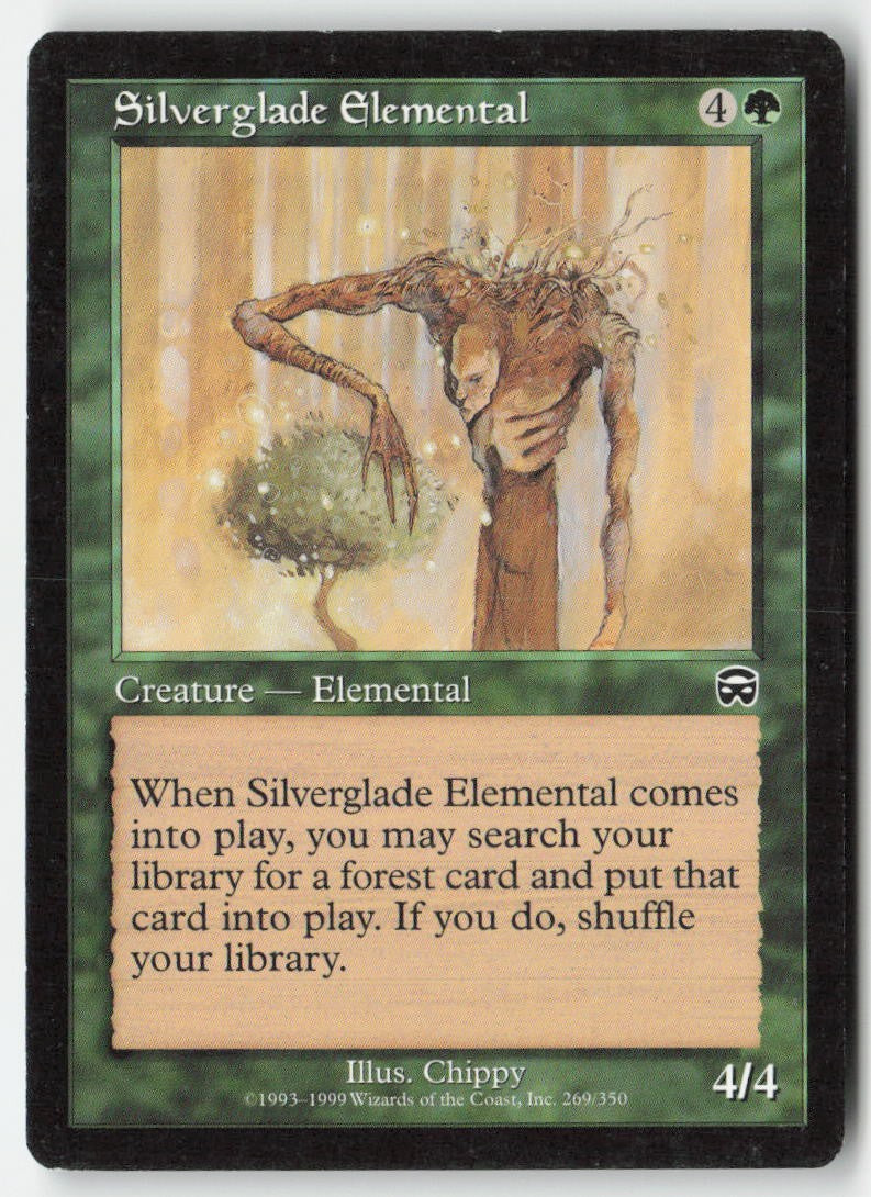 Silverglade Elemental MMQ 269 Common Moderately Played, Front