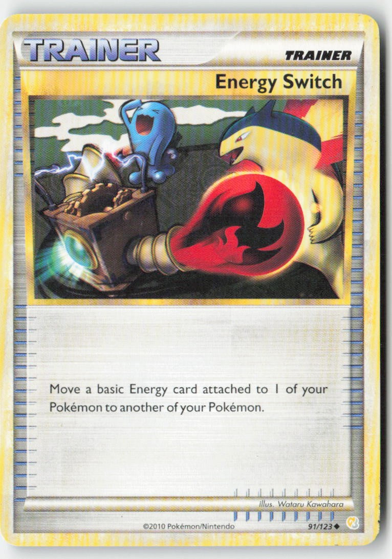 Energy Switch 91/123 Regular HeartGold SoulSilver Moderately Played
