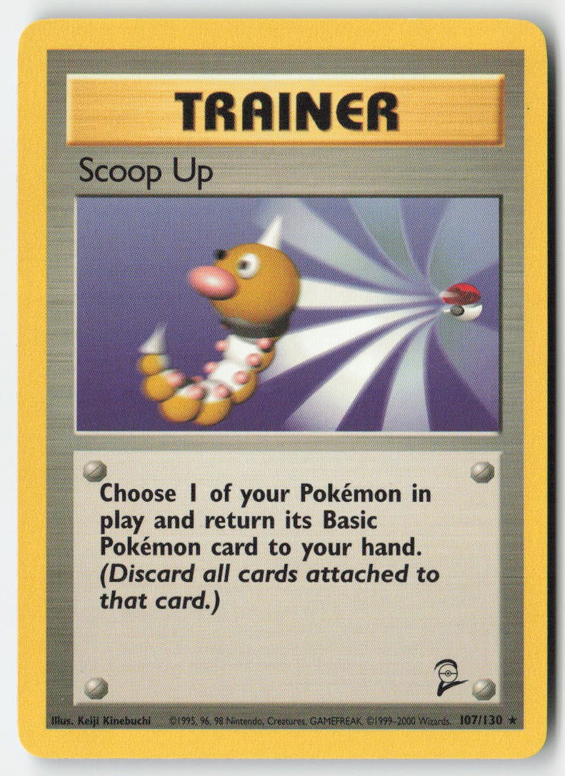 Scoop Up 107/130 Regular Base Set 2 Moderately Played, Front